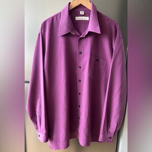 Haupt Dress Shirt XL Plum Purple Button Up Made in Germany